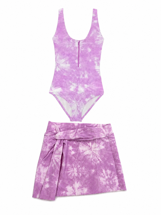 Tie dye swim set - Lilac
