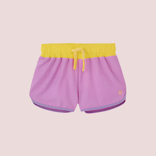 Short Retro UPF50 Kiwi Marshmallow